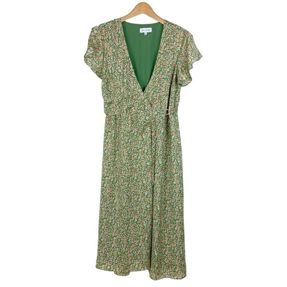NWT Lost + Wander Wild Poppies Midi Wrap Dress - Picture 2 of 4